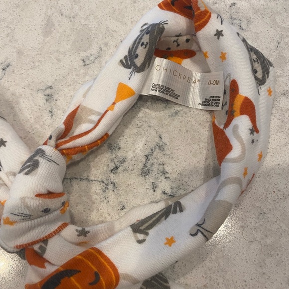 Baby Girl Halloween "Cutest Pumpkin" Outfit Chick Pea & Cat & Jack 3-6 Months - Picture 10 of 11